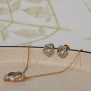 Eternal Loop Necklace With Earrings